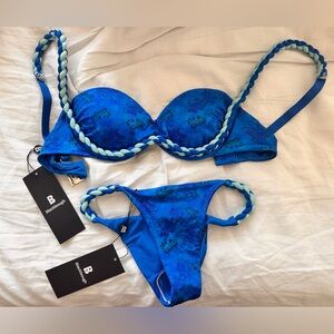 Blackbough Blue Braided Strap Bikini Set